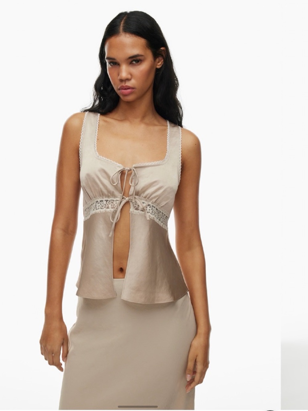 Aritzia Picnic humus beige xs